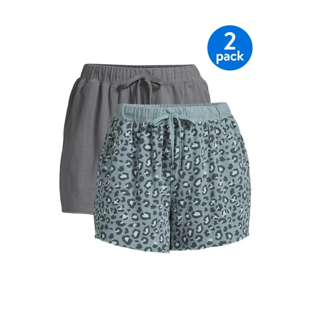 Terra & Sky Women's Plus Size High Waist Knit Shorts,